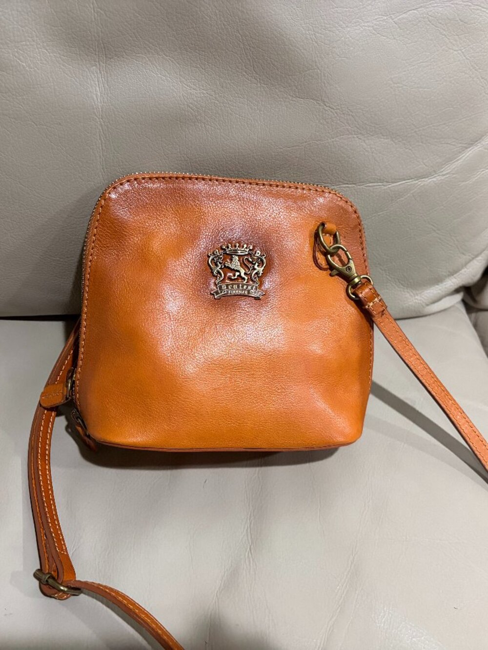 Pratesi Firenze leather crossbody bag
